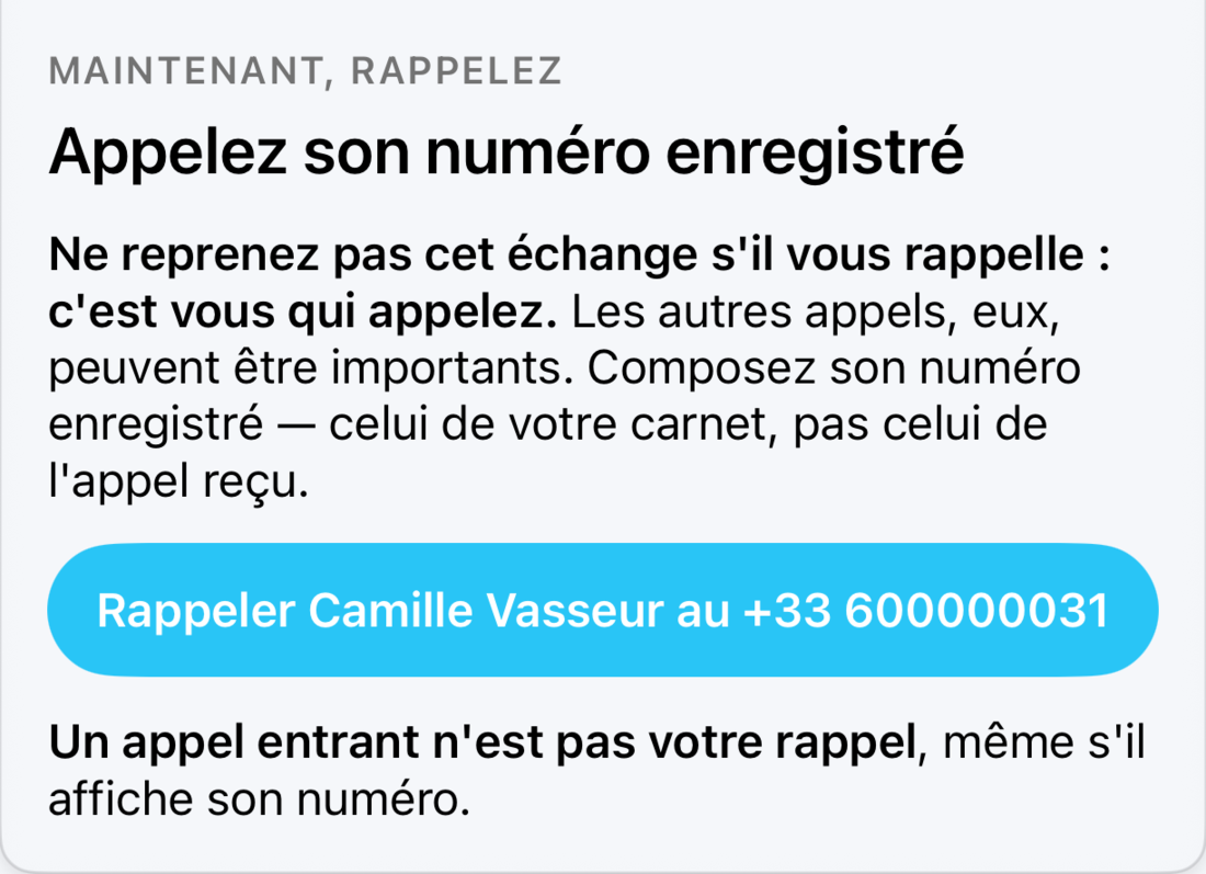 Le guide pour rappeler le numéro enregistré du proche